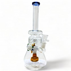 12" Eye On Perfection The Beaker Flask W/ Showerhead Perc Water Pipe - [RKD76]